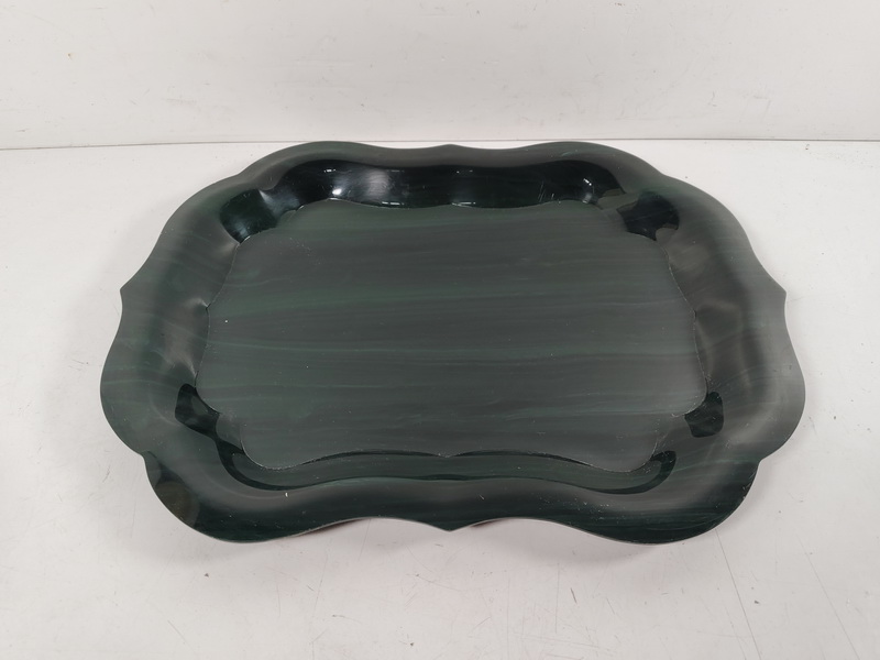 bandeja servir hogar plastico verde aguas 3x51.5x39.2 1u